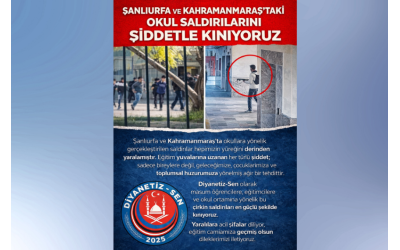 EĞİTİM YUVALARINA YÖNELEN ŞİDDETİ ŞİDDETLE KINIYORUZ