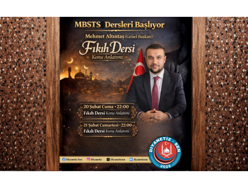 Diyanetiz-Sen’den MBSTS Adaylarına Büyük Destek: Hızlandırılmış Dersler Başlıyor
