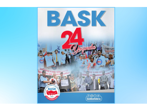 DİYANETİZ-SEN’DEN BASK’IN 24. KURULUŞ YIL DÖNÜMÜNE KUTLAMA MESAJI