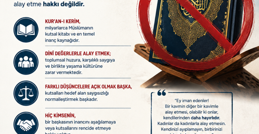 Deniz Göktaş'ın sahne performansında Kur'an-ı Kerim'e yönelik saygı sınırlarını aşan ifadeler kullanması
