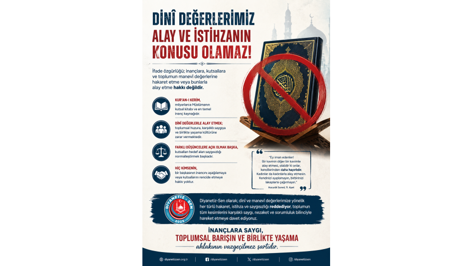 Deniz Göktaş'ın sahne performansında Kur'an-ı Kerim'e yönelik saygı sınırlarını aşan ifadeler kullanması