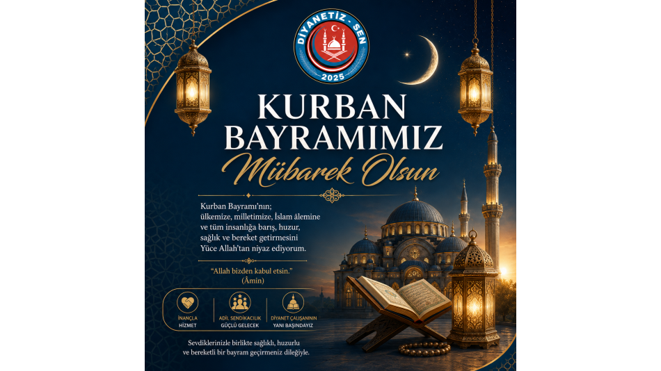 KURBAN BAYRAMIMIZ MÜBAREK OLSUN